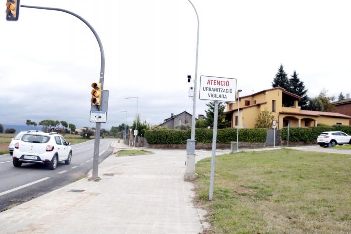 Càmera de seguretat a l'entrada de Pineda de Bages venint de Santpedor FOTO.REGIO7