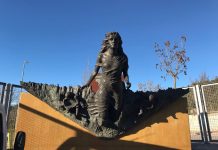 Escultura 'Endavant de Ramon Casas, donació de MACSA a l'Ajuntament de Sant Fruitós de Bages