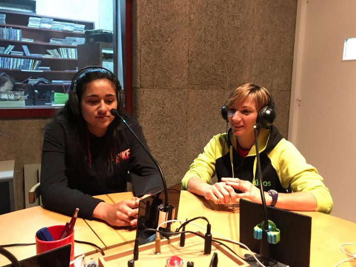 Gina Pintó i Sílvia Pozo, jugadores del Vòlei Sant Fruitós A al programa 'Esport i Punt'