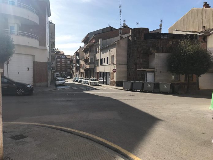Un dels punts on s'actuarà, l'encreuament entre el carrer General Prim i el carrer Pintor Sert