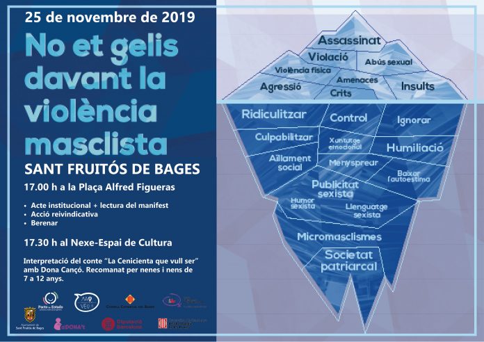 Cartell de les activitats per al Dia Internacional per a l'Eliminació de la Violència envers les Dones