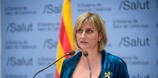 La consellera de Salut, Alba Vergés, en roda de premsa el 22 d'abril.