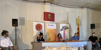 Cristina Múrcia, Àdria Mazcuñan i Vicenç Llorens, líders de PSC, ERC i Junts a Sant Fruitós.